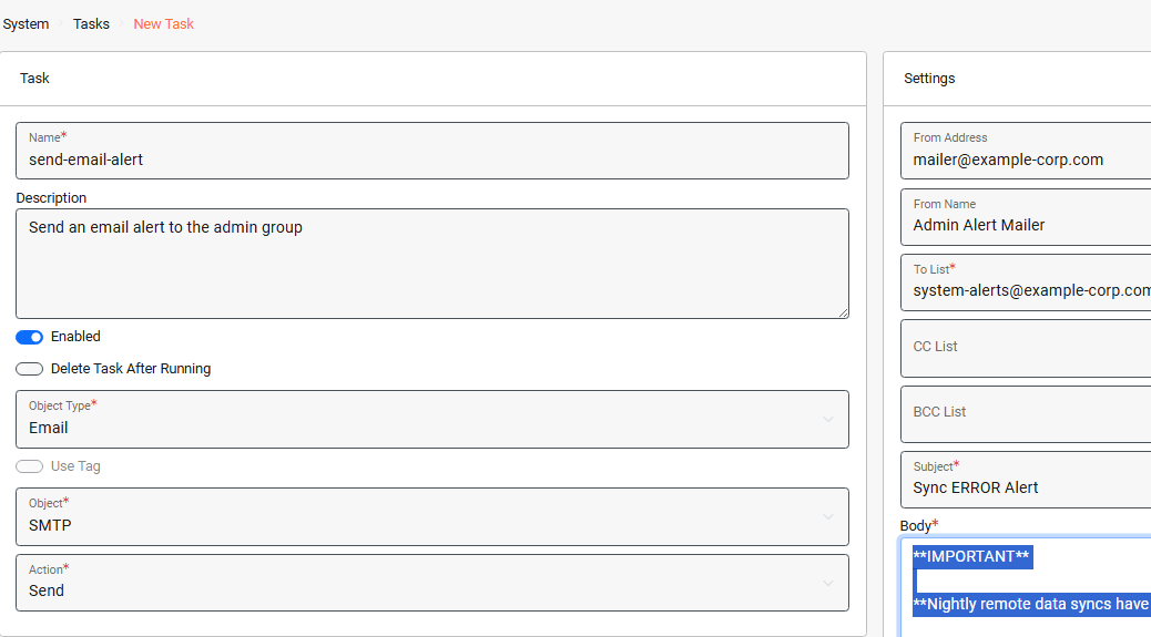 Create webhook
